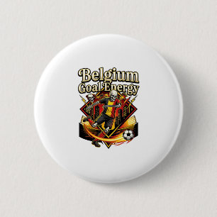 België Doel Energie Skelet Aanvaller Naties Vet Ronde Button 5,7 Cm