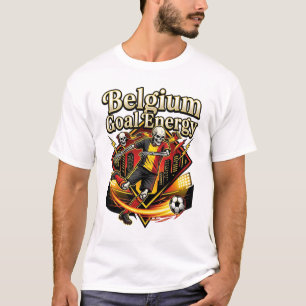 België Doel Energie Skelet Aanvaller Naties Vet T-shirt