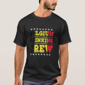 België Drink bemanningslid Belgian Flag Funny Drin T-shirt (Voorkant)