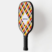 België en België vlag met Jouw naam Pickleball Paddle (Links)