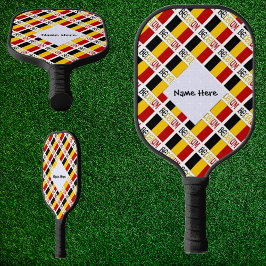 België en Belgische vlag getegeld met uw naam Pickleball Paddle