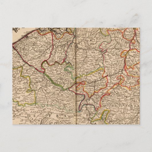 België en Luxemburg Briefkaart (Voorkant)