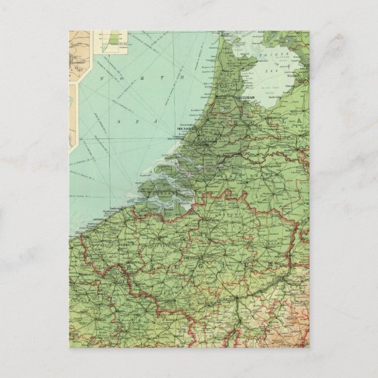 België en Nederland Briefkaart (Voorkant)