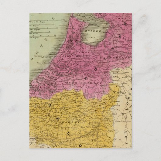 België en Nederland Briefkaart (Voorkant)