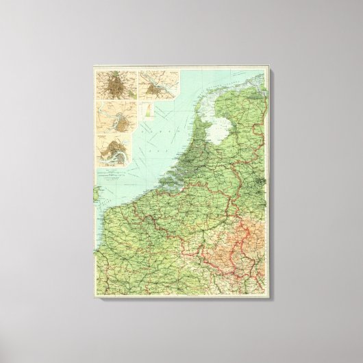 België en Nederland Canvas Afdruk (Voorkant)