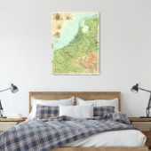 België en Nederland Canvas Afdruk (Insitu (Slaapkamer))