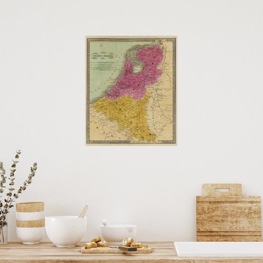 België en Nederland Poster (Keuken)