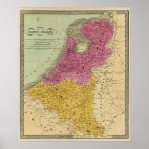 België en Nederland Poster