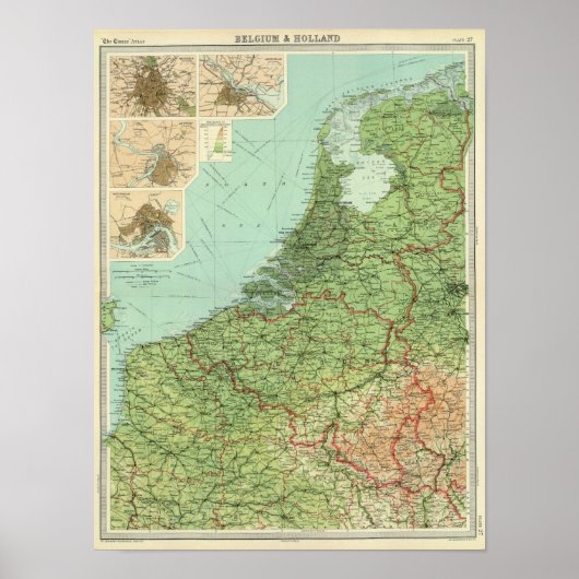 België en Nederland Poster (Voorkant)