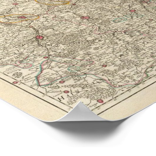 België en Nederland Poster (Hoek)