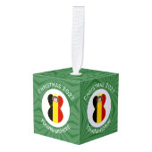 België Engel Vlag Kerst Persoonlijk Decoratie (Voorkant hoekig)