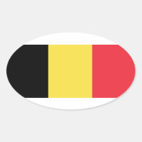 België* Euro-stijl ovale vlag