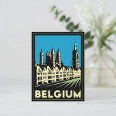 belgië - europa kunst deco retro - vintage briefkaart (Staand voorkant)