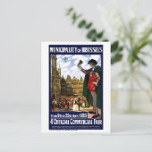 België  Fair Poster opnieuw ingesteld op Brussel Briefkaart (Staand voorkant)