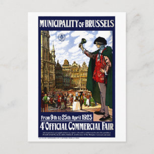 België  Fair Poster opnieuw ingesteld op Brussel Briefkaart