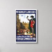 België  Fair Poster opnieuw ingesteld op Brussel Canvas Afdruk (Voorkant)