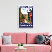 België  Fair Poster opnieuw ingesteld op Brussel Canvas Afdruk (Insitu (Woonkamer))