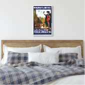 België  Fair Poster opnieuw ingesteld op Brussel Canvas Afdruk (Insitu (Slaapkamer))