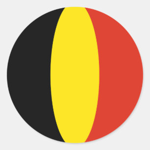 België Fisheye Vlag Sticker