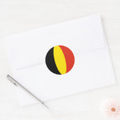 België Fisheye Vlag Sticker (Envelop)