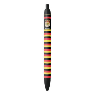 België Flag Cute Patriotic Zwarte Inkt Pen