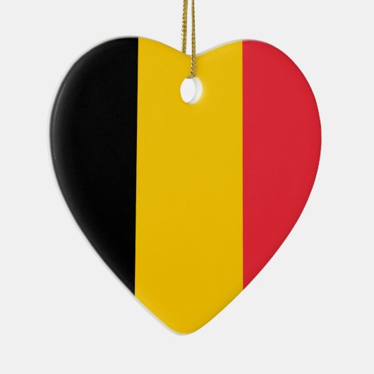 België Flag Heart Ornament (Rechts)
