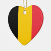België Flag Heart Ornament (Links)