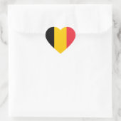 België Flag Heart Sticker (Tas)