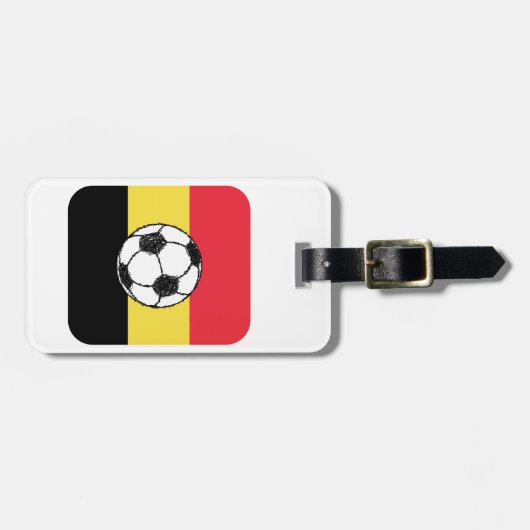 België Football Bagagelabel (Voorkant horizontaal)