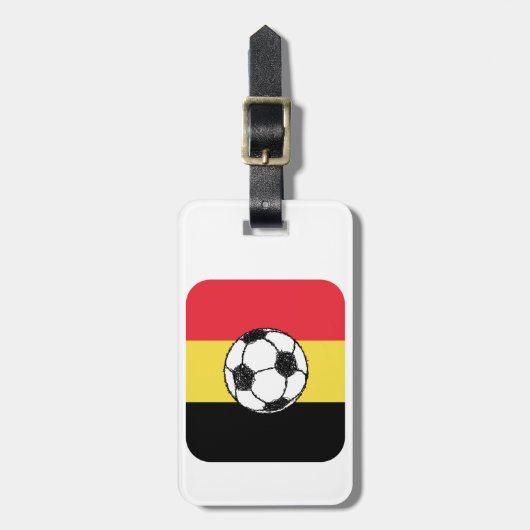 België Football Bagagelabel (Voorkant verticaal)