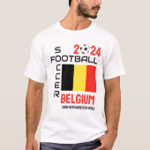 BELGIË Football Custom Name 2024 ELK JAAR T-shirt (Voorkant)