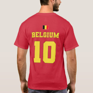 België Football Voetbal Nationaal Team #10 T-Shirt