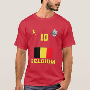 België Football Voetbal Nationaal Team #10 T-Shirt