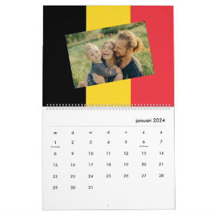 België   Fotokalender    Belgische Vlag 2024 Kalender