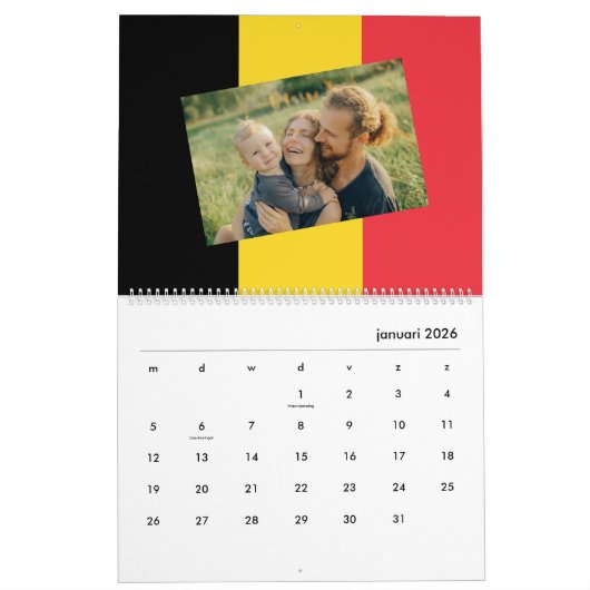 België | Fotokalender |  Belgische Vlag 2024 Kalender (Jan 2026)