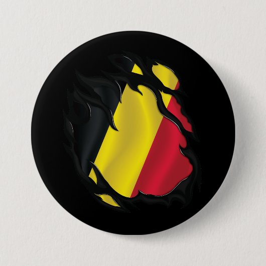 België Gekopieerde vlag Ronde Button 7,6 Cm (Voorkant)