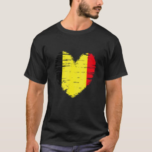 België hartslag Belgische vlag Belgisch Pride T-shirt