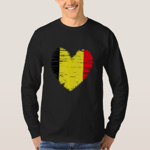 België hartslag Belgische vlag Belgisch Pride T-shirt