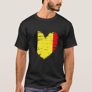 België hartslag Belgische vlag Belgisch Pride T-shirt