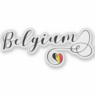 België Hartvlag Sticker