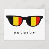 België heeft aangepaste tekst en kleuren briefkaar briefkaart (Voorkant)