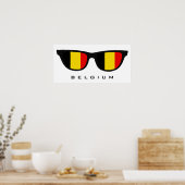 België heeft aangepaste tekst en kleuren poster (Keuken)