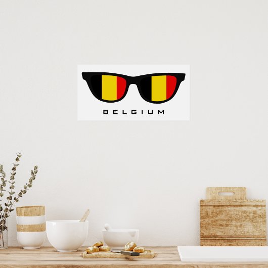 België heeft aangepaste tekst en kleuren poster (Keuken)