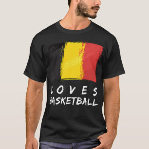België houdt van basketbal t-shirt
