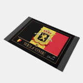 België huismat, Belgische vlagsport / Welkom Deurmat (Schuin)