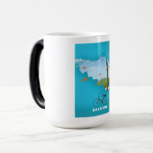 België Kaart reisposter print. Magische Mok (Voorkant links)