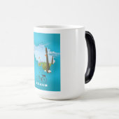 België Kaart reisposter print. Magische Mok (Voorkant rechts)