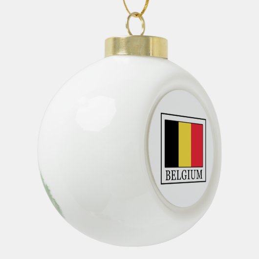 België Keramische Bal Ornament (Links)