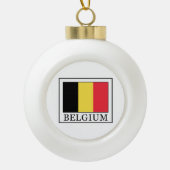 België Keramische Bal Ornament (Voorkant)