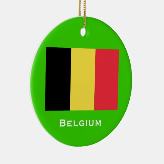 BELGIË * Kerstversiering Keramisch Ornament (Rechts)